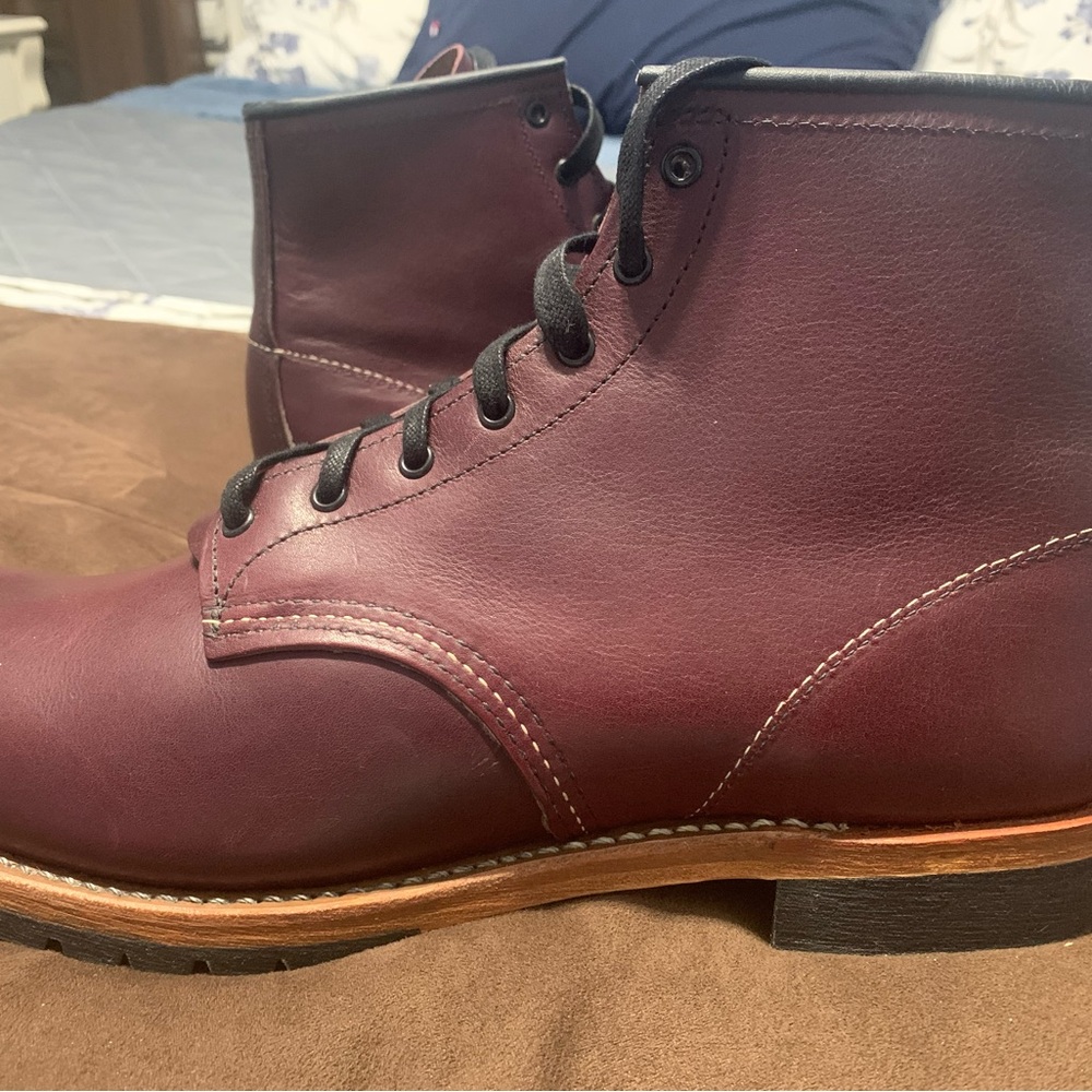 Red Wing Beckman Boot Style 9011 in Size 13D in Black Cherry Featherstone.
